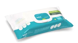 Lingettes épaisses nettoyantes désinfectantes Medwipes STERICID / Ref : MED100