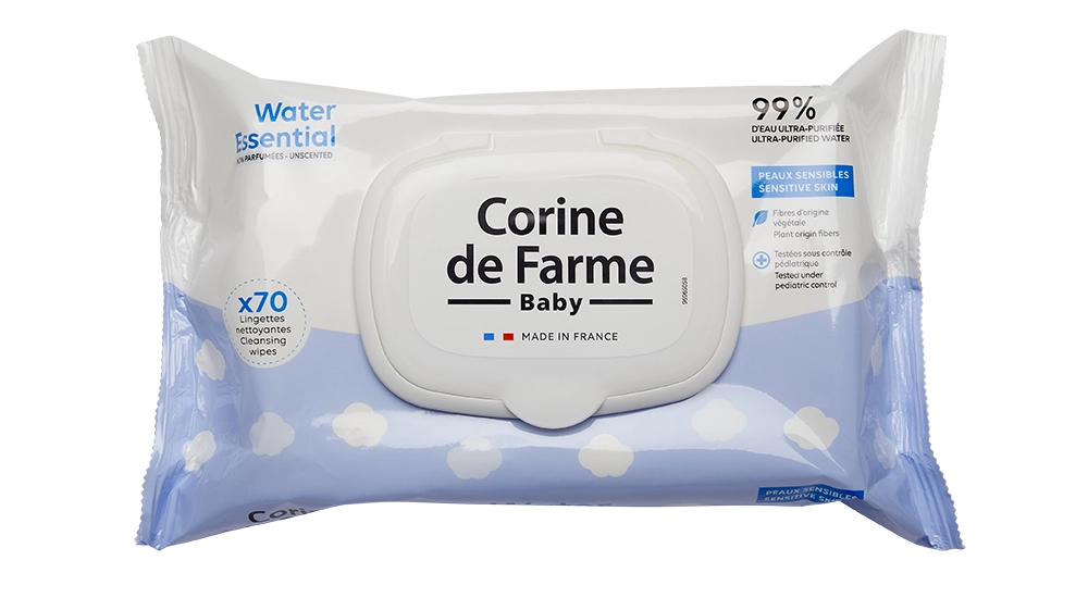 Lingettes change Water Essential CORINE DE FARME