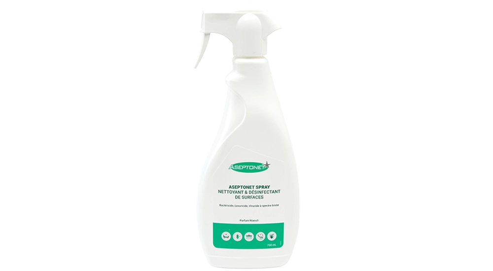 Solution détergente désinfectante surfaces ASEPTONET